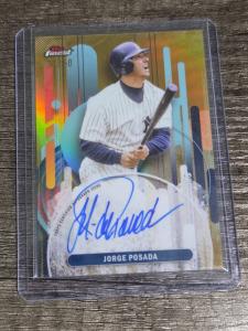 2025 Topps Finest Jorge Posada Gold Refractor 50