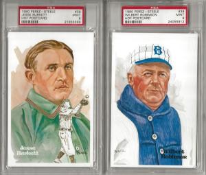 1980 Perez-Steele Wilbert Robinson Hall of Fame Postcard PSA 9