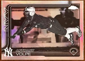 2025 Topps Chrome Anthony Volpe Negative Refractor