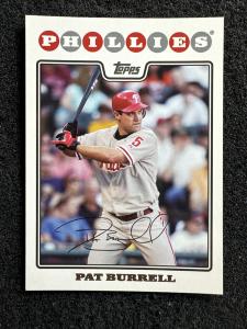 Pat Burrell #615 2008 Topps Baseball Card