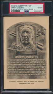 1946-52 Albertype Jimmy Collins Hall of Fame Postcard