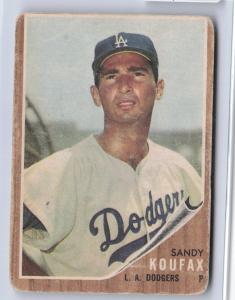 1962 Topps Sandy Koufax #5 Dodgers Card