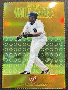 2003 Topps Pristine Bernie Williams Gold Refractor #39