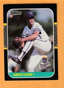 David Cone Royals 1987 Donruss Rookie Card