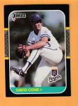 David Cone Royals 1987 Donruss Rookie Card