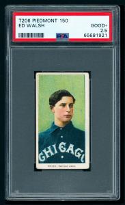 1909-11 T206 Ed Walsh Portrait Baseball Card