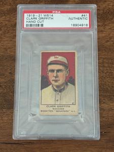 1919-21 W514 #41 Clark Griffith Sports Card