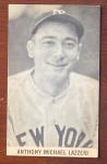 1960-61 Exhibits Tony Lazzeri New York Yankees Card