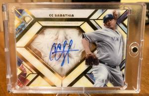 CC Sabathia On-Card Auto Limited Edition Card