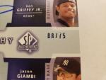 Ken Griffey Jr/Jason Giambi 2003 SP Authentic Card