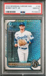 Bobby Witt Jr. 2022 Bowman Chrome Mojo #146 PSA 10