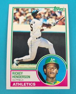 1983 Topps #180 Rickey Henderson Baseball Card
