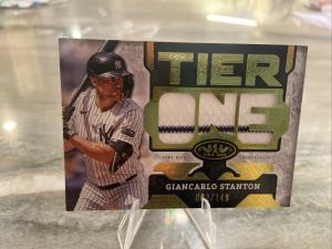 2025 Topps Tier One Giancarlo Stanton Gold Relic