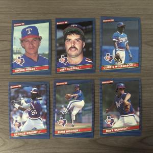 1986 Donruss Texas Rangers Card Lot - George Wright