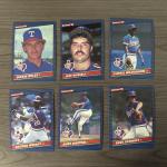 1986 Donruss Texas Rangers Card Lot - George Wright