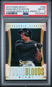 2013 Panini Select Giancarlo Stanton Black Prizm 1/1