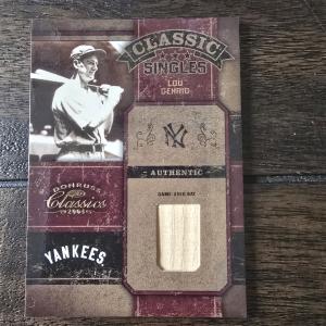 2004 Donruss Classic Lou Gehrig Bat Card 28/50