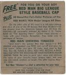 1954 Red Man Yogi Berra Card New York Yankees