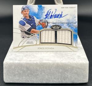 2014 Topps Tier One Jorge Posada Patch Auto /25