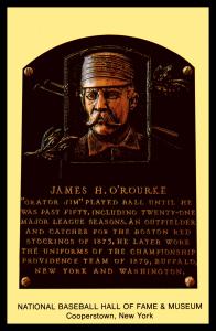 Jim O'Rourke Cooperstown Hall of Fame Postcard