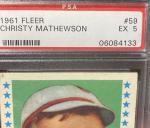 1961 Fleer Baseball Greats Christy Mathewson Card