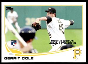 2013 Topps Update Gerrit Cole Baseball Card