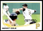 2013 Topps Update Gerrit Cole Baseball Card