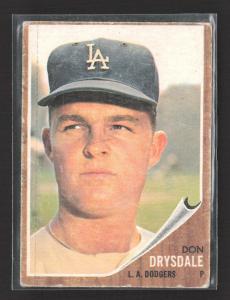 1962 Topps Don Drysdale Baseball Card #340