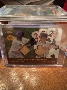 Bernie Williams & Tino Martinez 2002 Topps Chrome Cards