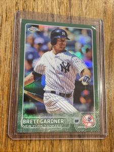 2015 Topps Chrome Brett Gardner Green Refractor #88