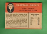 1961 Fleer Baseball #36 Clark Griffith Card