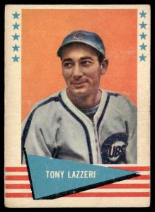 1961 Fleer Tony Lazzeri Baseball Card #54