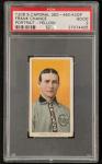 1909 T206 Frank Chance Yellow Portrait Card