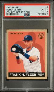 1997 Fleer Goudey FOIL #4 Derek Jeter Card