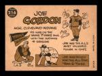 1960 Topps Joe Gordon #216 Baseball Card