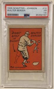 1935 Walter Berger #12 Baseball Card PSA 1.5