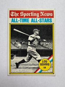 1976 Topps Lou Gehrig All-Star Card