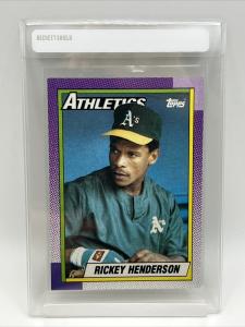 1990 Topps Rickey Henderson Baseball Card #450
