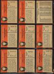 1961 Fleer Baseball Complete Card Set - 154 Cards