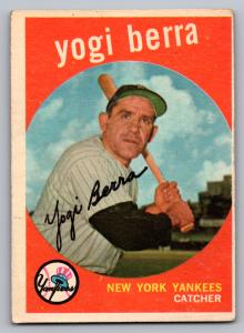 1959 Topps Yogi Berra Yankees Card #180