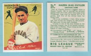 1934 Goudey KiKi Cuyler Baseball Card