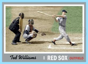 Ted Williams Art Card - Boston Red Sox
