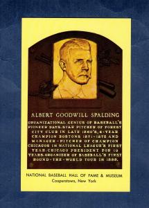 A.G. Spalding 1964 HOF Postcard Green Ink