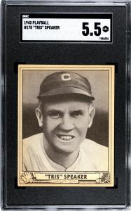 1940 Play Ball Tris Speaker #170 HOF SGC 5.5