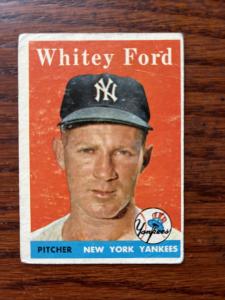 1958 Topps Whitey Ford Yankees Baseball Card