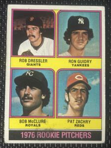 1976 Topps Ron Guidry Rookie Pitchers Card