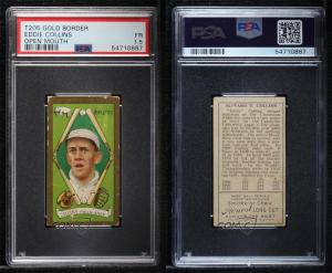 Eddie Collins 1911 T205 Honest Back Card
