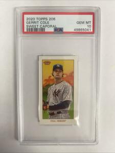 2020 Topps 206 Gerrit Cole Sweet Caporal PSA 10