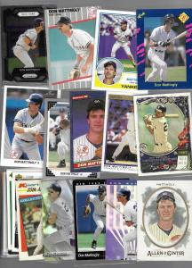 Don Mattingly Card Collection - 50 Unique Cards