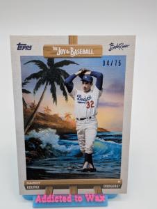 2025 Topps Bob Ross Sandy Koufax Dodgers /75